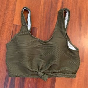 Green Bikini Swim Top